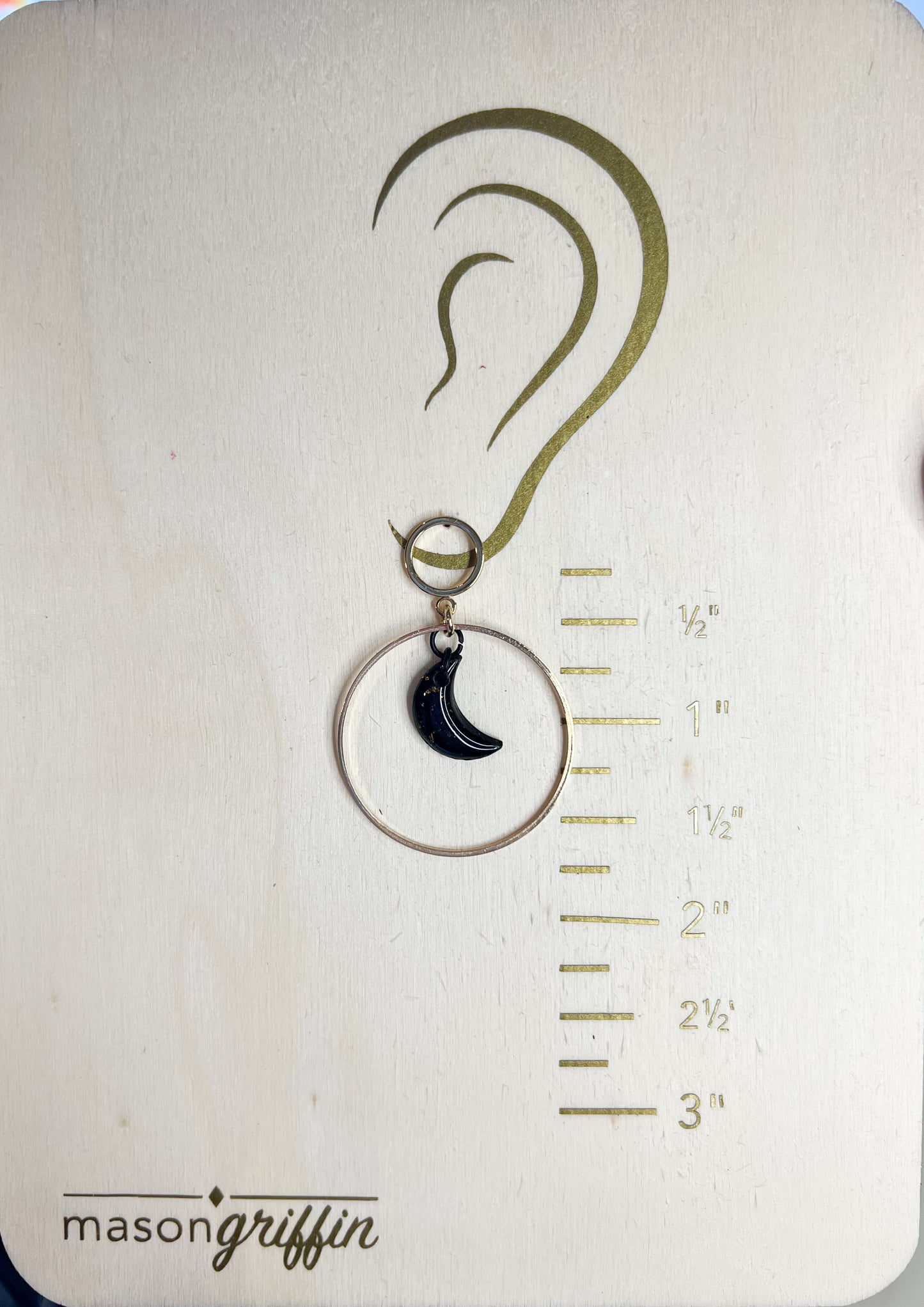 Moon Orbit Pierced Earrings