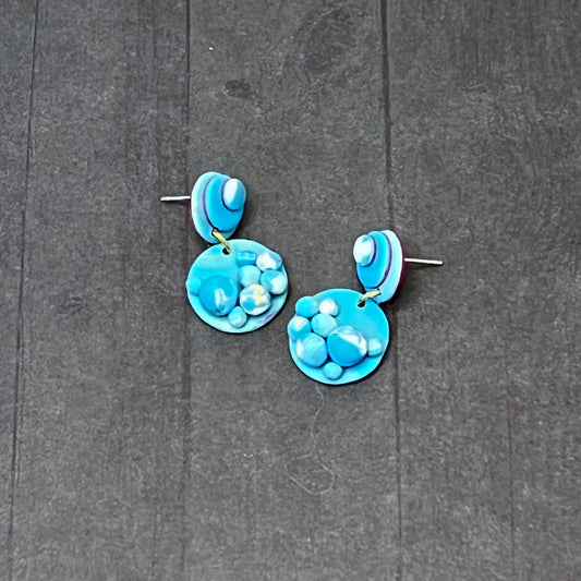 Sea Bubble Drop Pierced Earrings