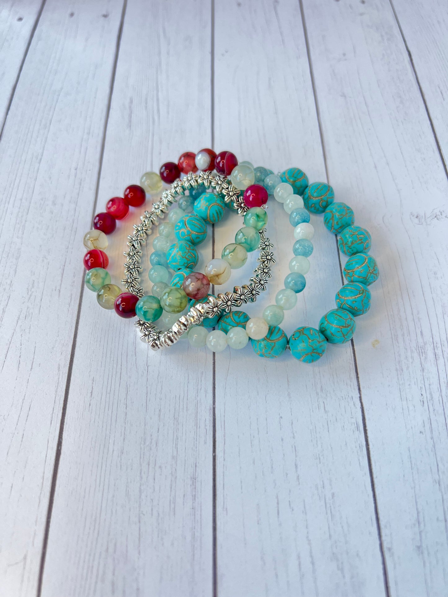 Turquoise Cluster Bracelet