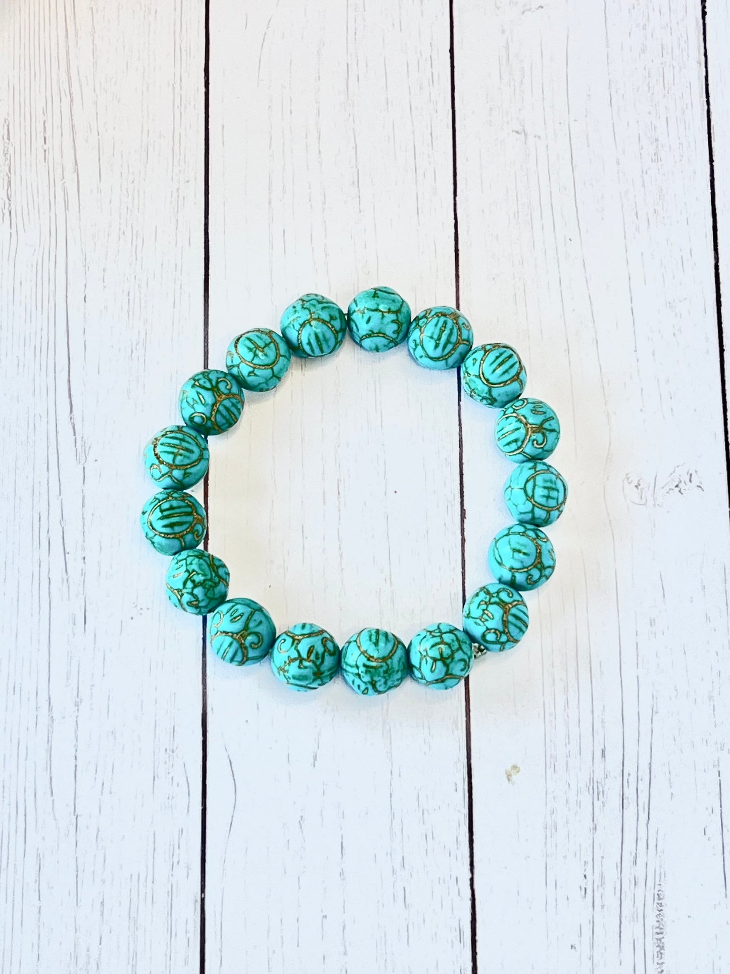 Turquoise Cluster Bracelet