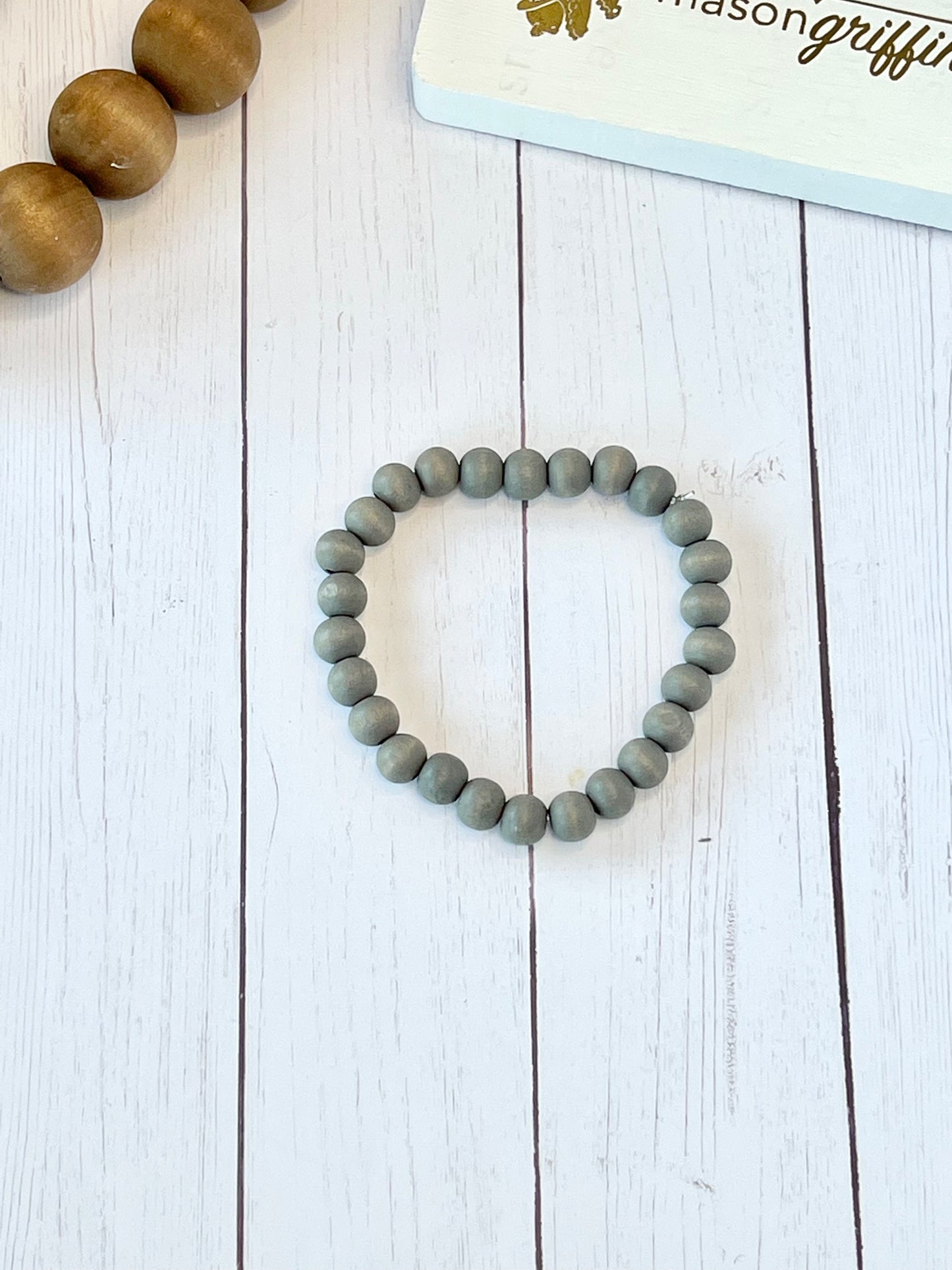 Shades of Gray Iridescent Cluster Bracelet