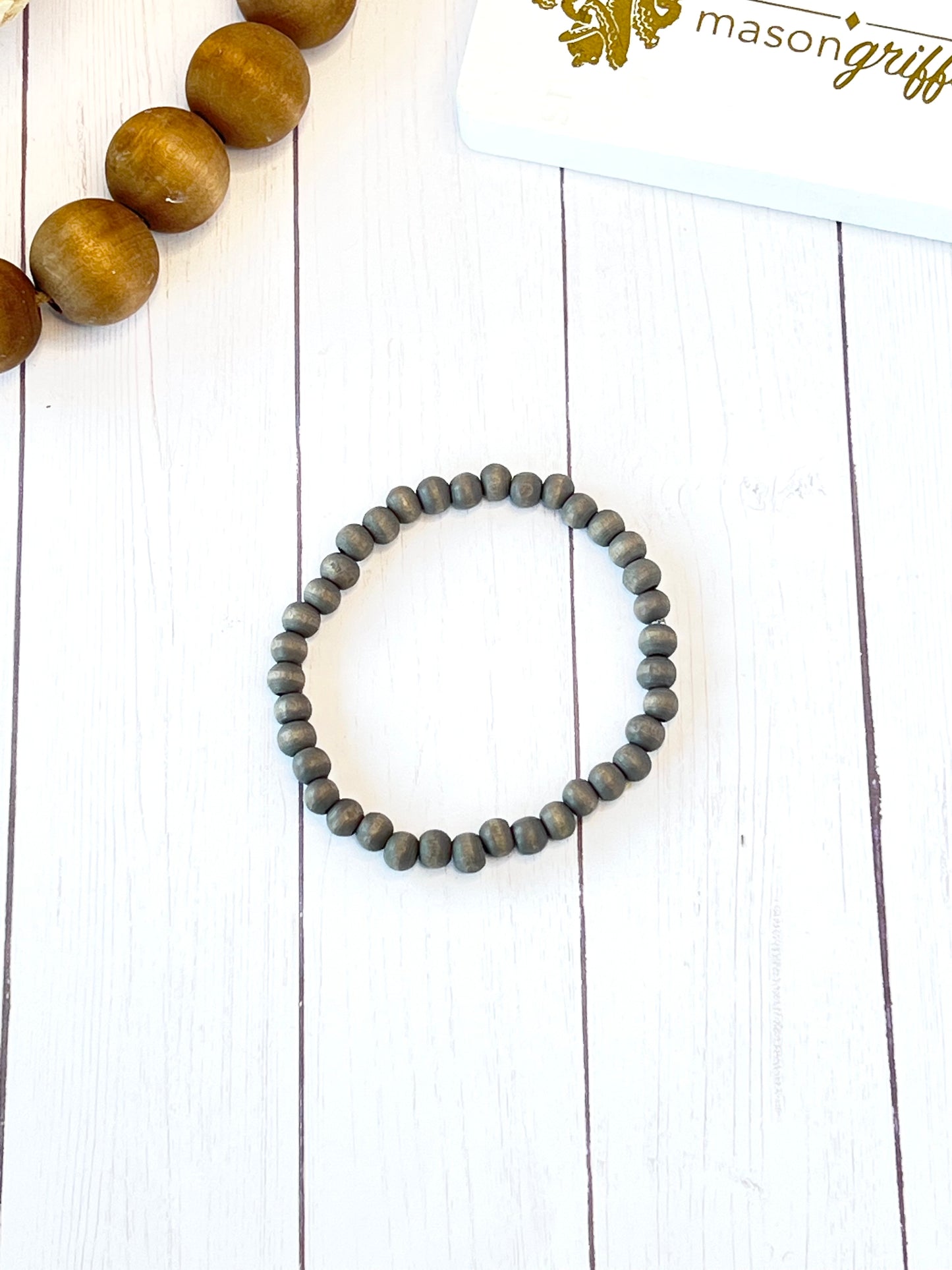 Shades of Gray Iridescent Cluster Bracelet