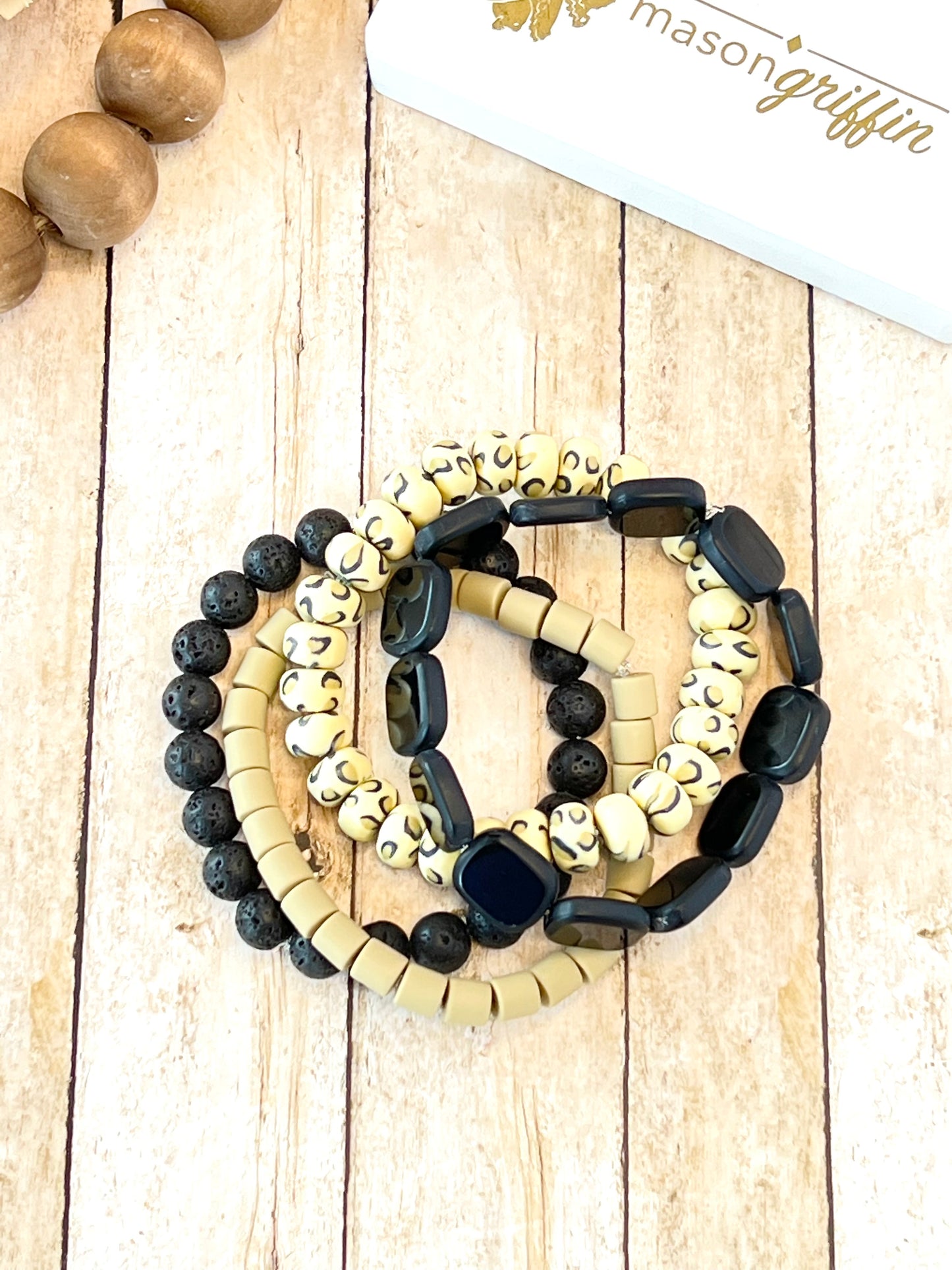 Black and Leopard Bracelet