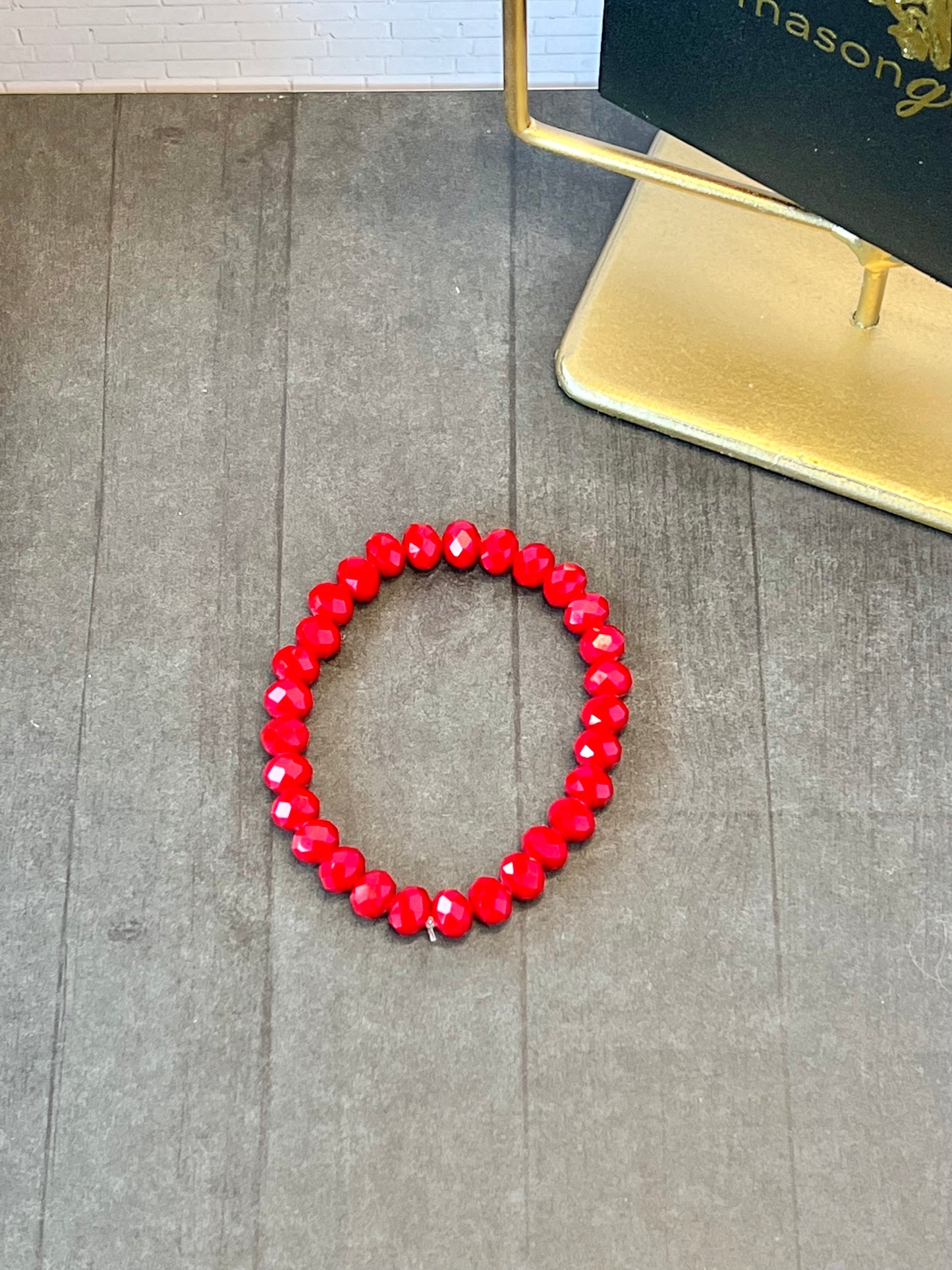 Candy Cane Frosted Bracelet